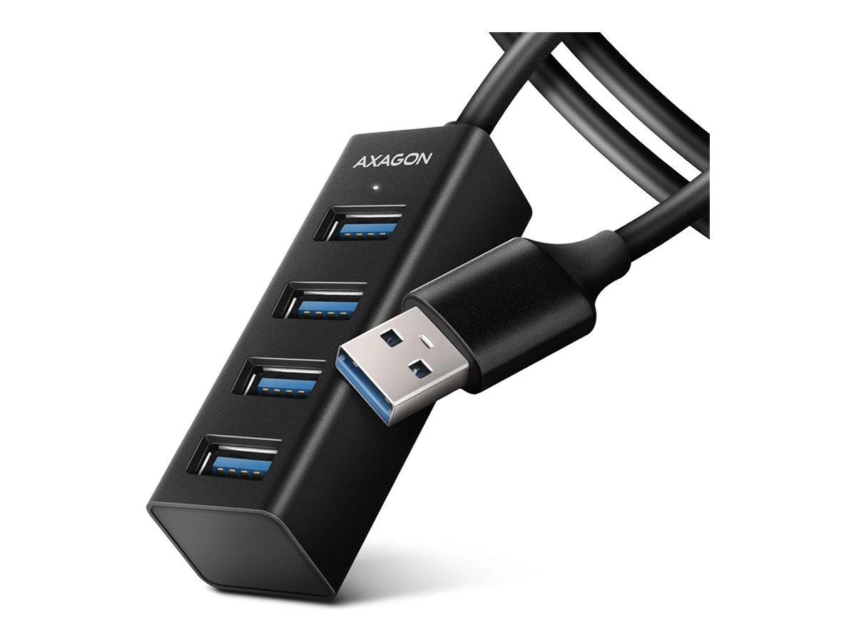 AXAGON Miniature metal four-port USB 3