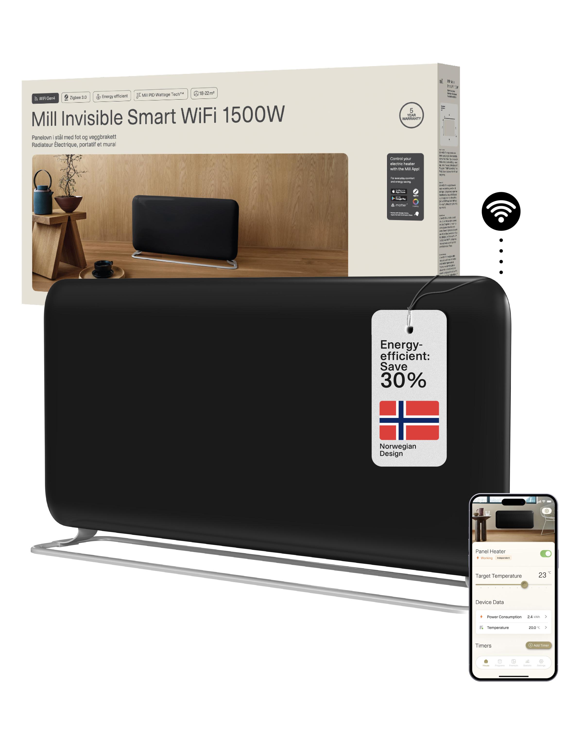 Mill Invisible Smart WiFi Panel heater