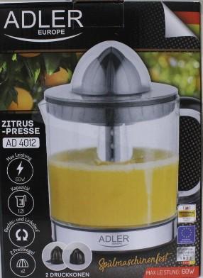 SALE OUT. Adler AD 4012 Citrus