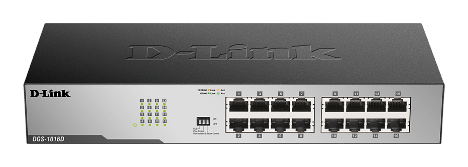 D-Link | 16-Port Gigabit Unmanaged Desktop