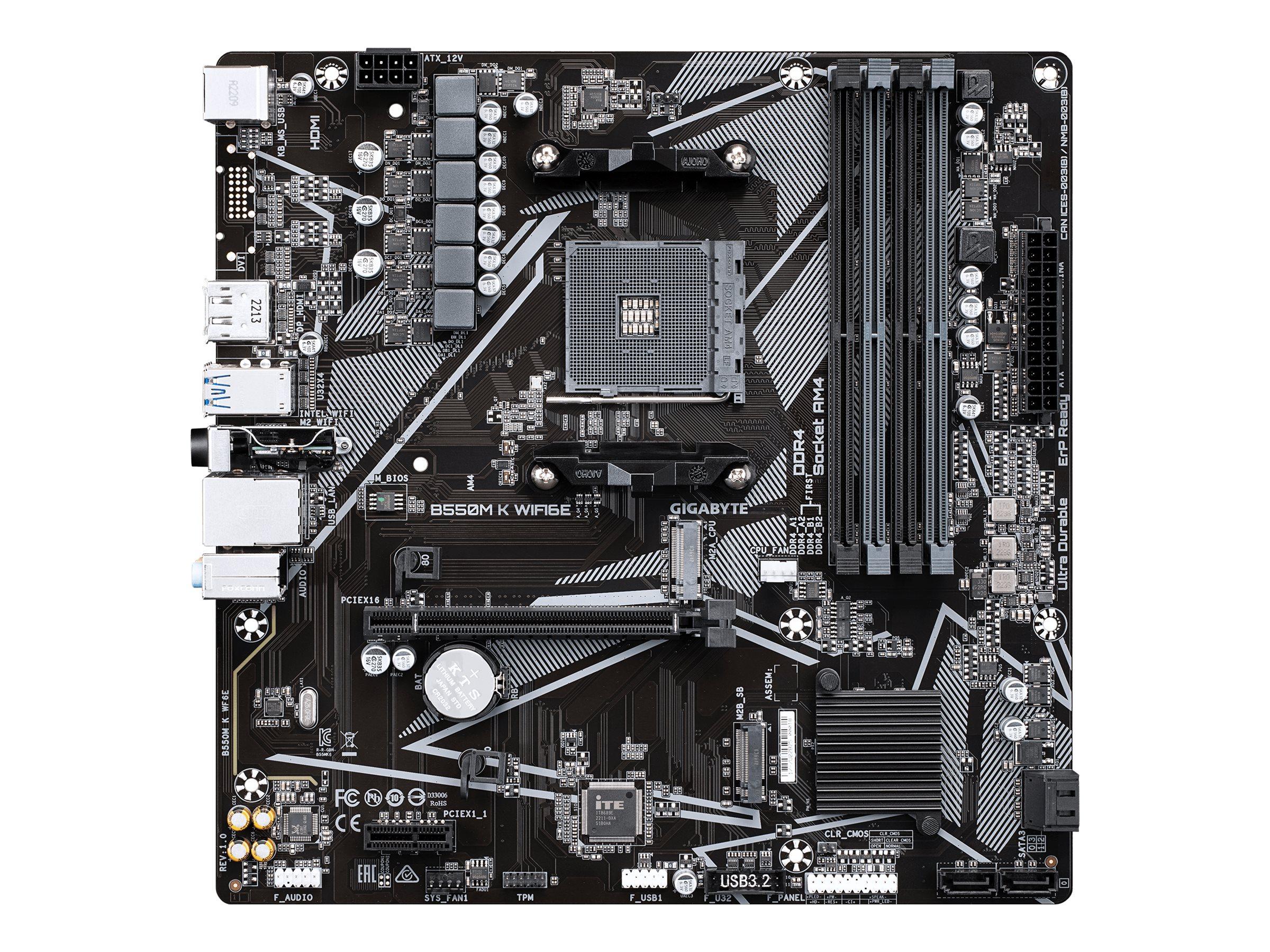 Gigabyte B550M K WIFI6E | Processor