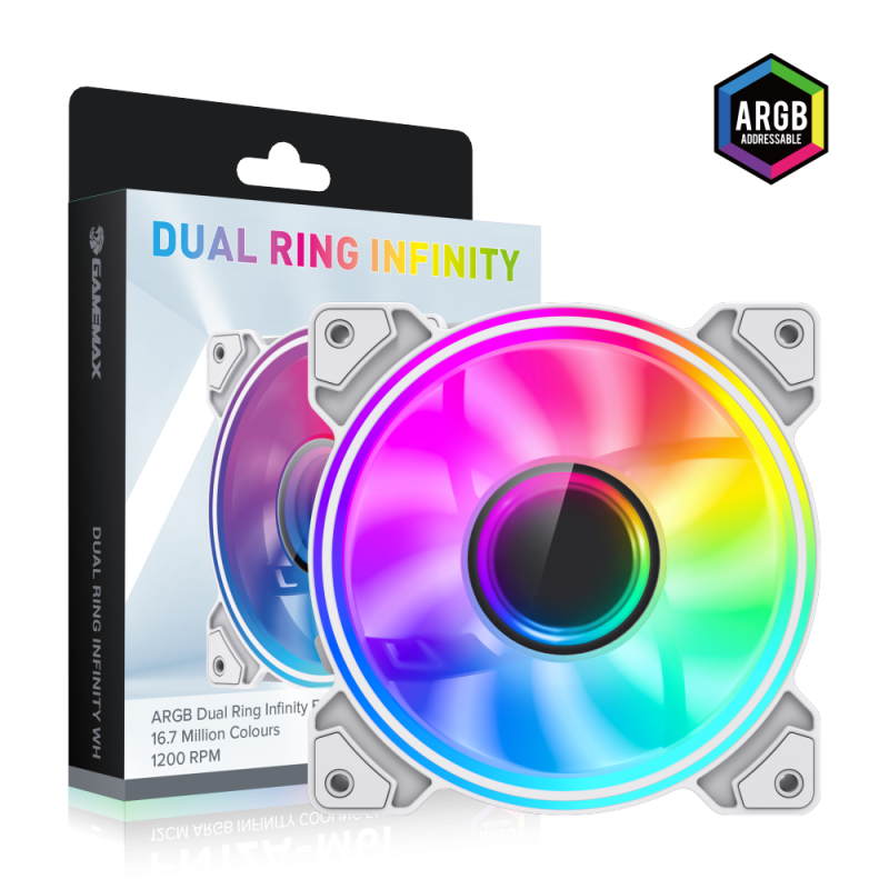 Gamemax Case Fan | DUAL RING
