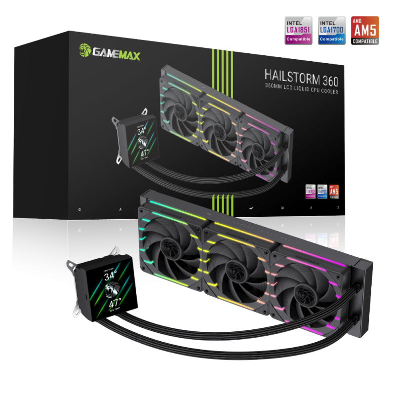 Gamemax CPU Liquid Cooler | HAILSTORM