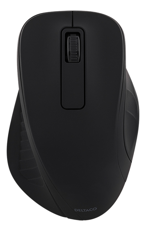 Mouse DELTACO, wireless, 1200 dpi, black