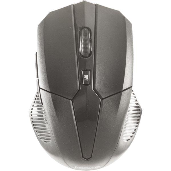 Mouse DELTACO, wireless, black / MS-776