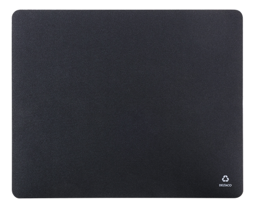 Mouse pad DELTACO recycled, black /