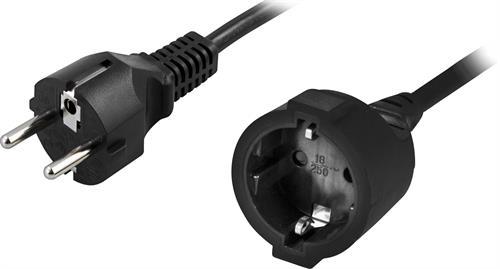 DELTACO extension cable CEE 7/7 male