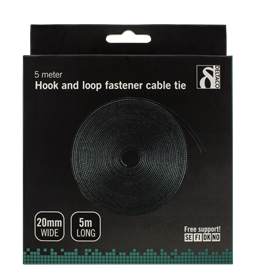 Hook and loop fastener cable ties