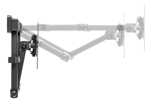 DELTACO Fully articulated 3-way wall bracket