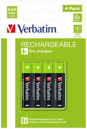 Verbatim 49514 Rechargeable Batteries NiMH AAA