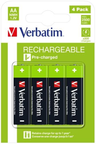 Verbatim 49517 Rechargeable Batteries NiMH AA