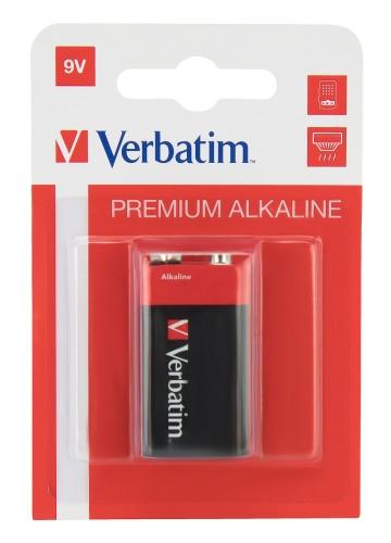 Verbatim 49924 Alkaline Battery 9V (Hangcard)