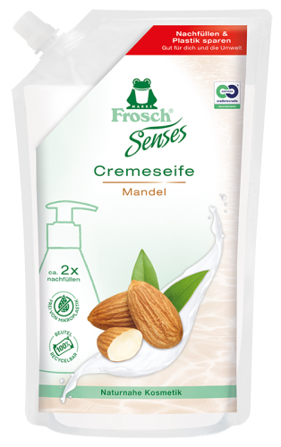 Frosch Liquid Hand-Soap Almond Milk, Refill