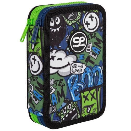 Double decker school pencil case with