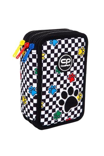 Triple decker pencil case with equipment