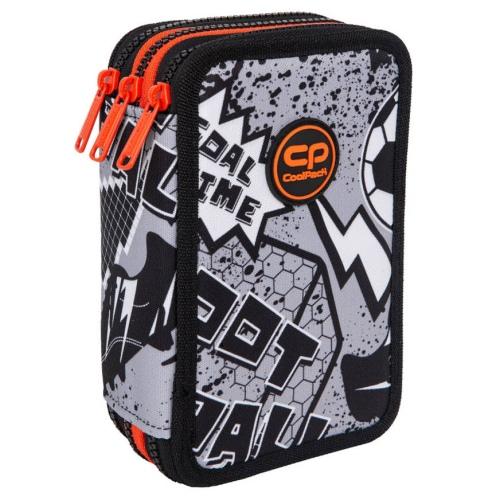 Triple decker pencil case with equipment