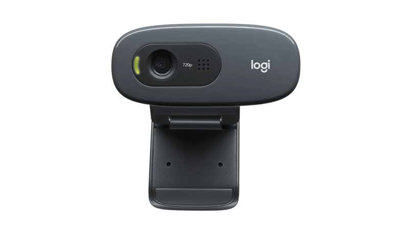 Logitech C270 HD Webcam, Dark Grey