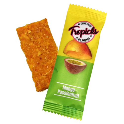 Tropicks Dried mango, passion fruit bar
