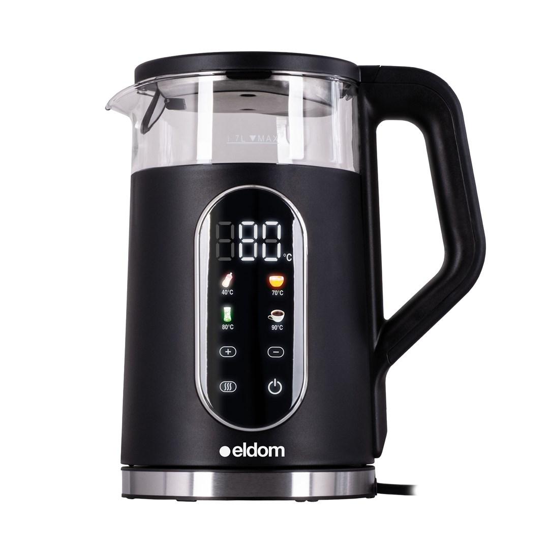ELDOM CORDLESS KETTLE WITH TEMPERATURE CONTROL