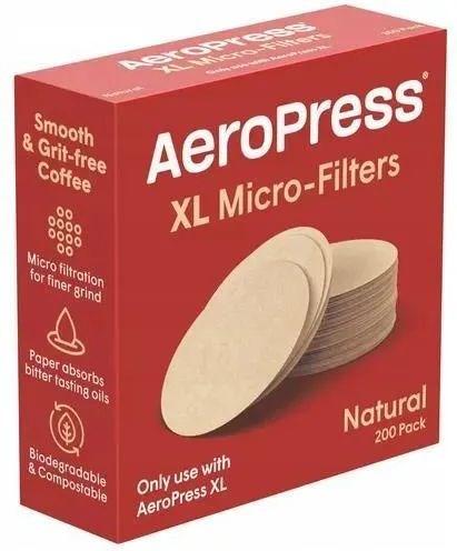 Aeropress paper coffee filters, natural, XL
