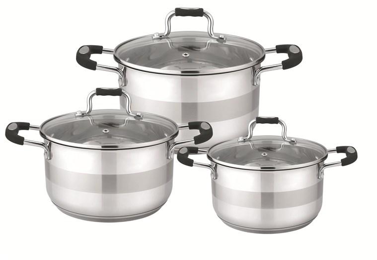 No name 6PCS STAINLESS STEEL COOKWARE