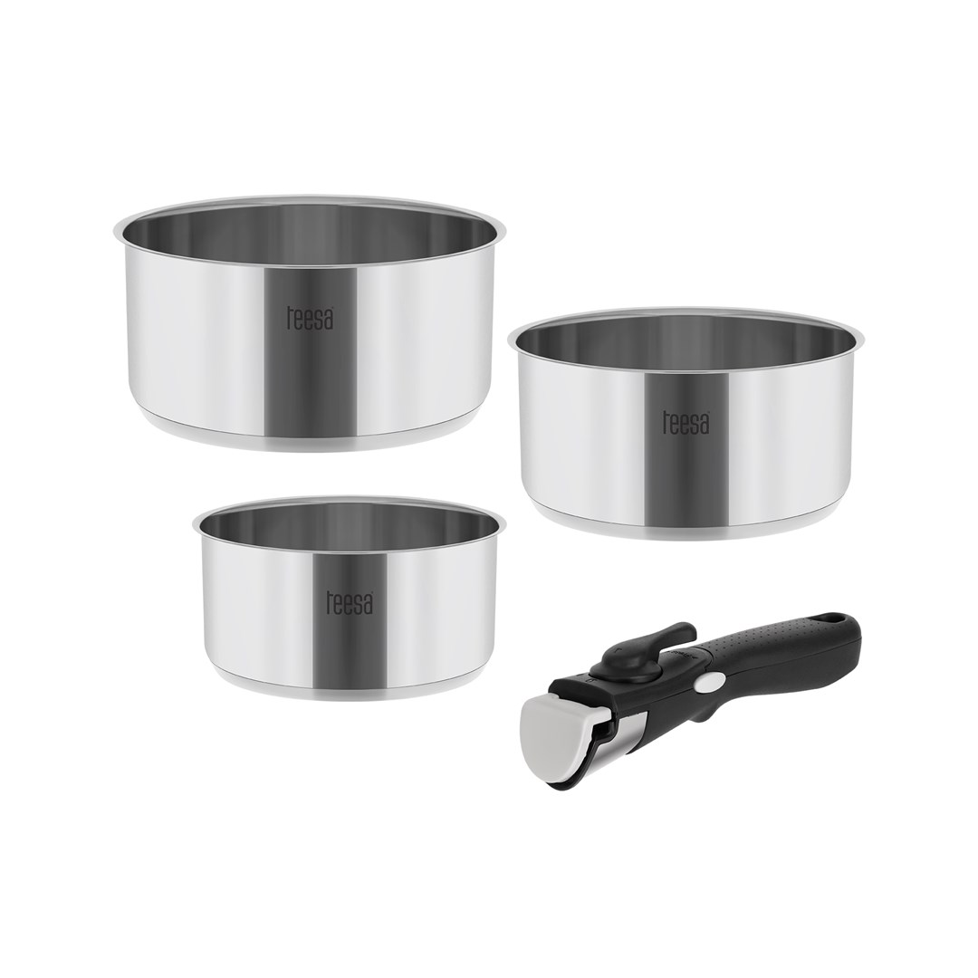 Cookware set with detachable handle TEESA