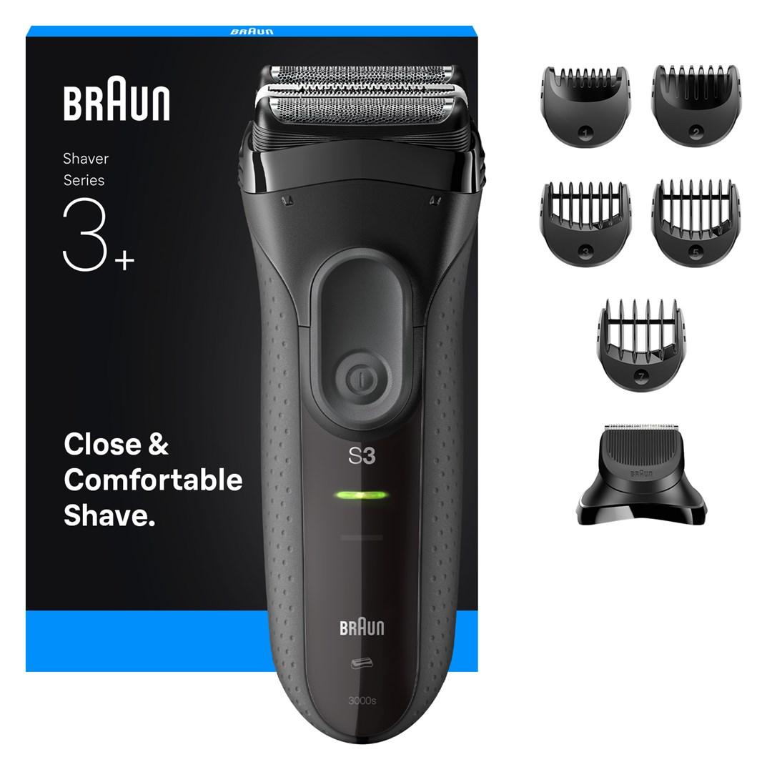 Braun 3000BT Foil shaver Trimmer Black