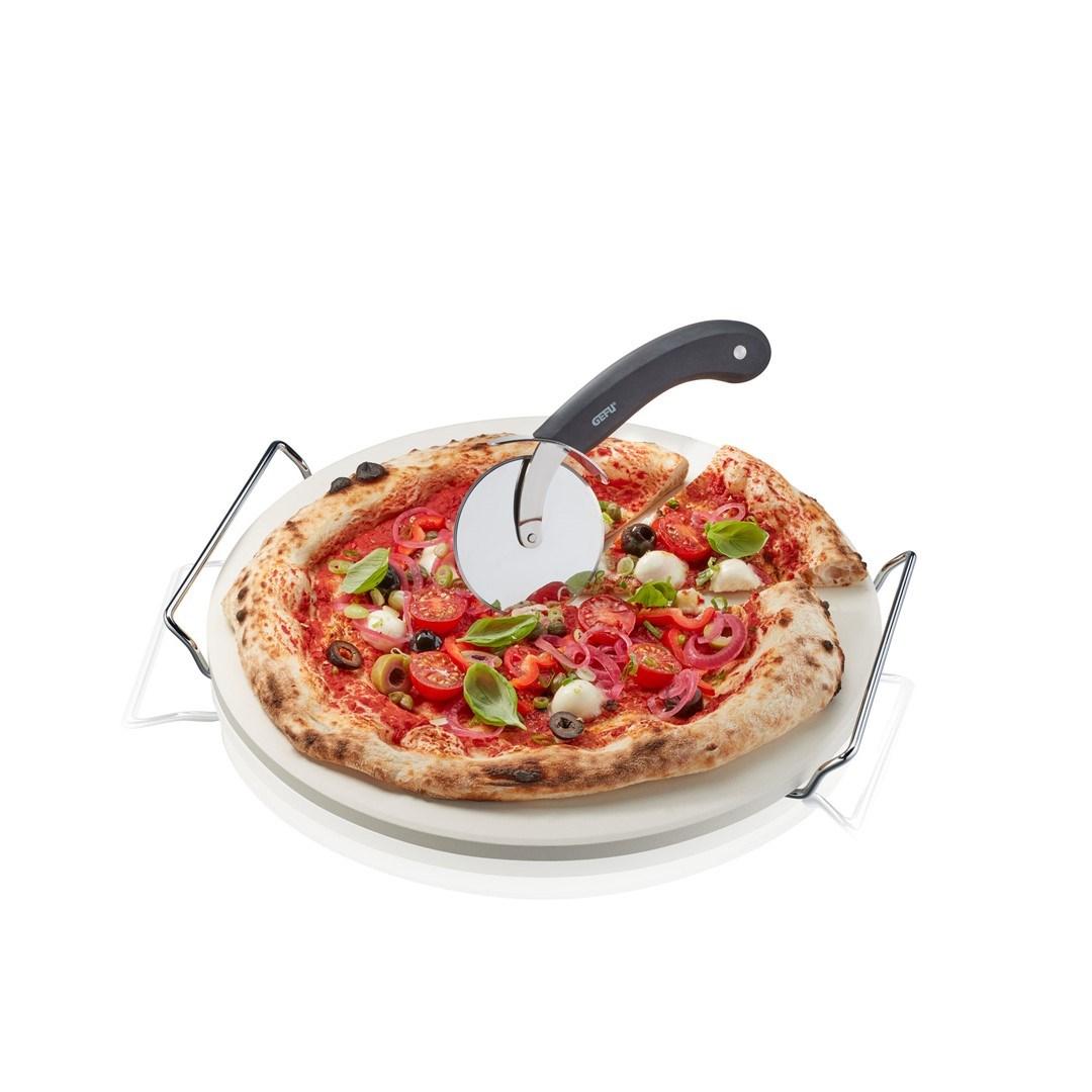 Gefu Set: pizza cutter + stone