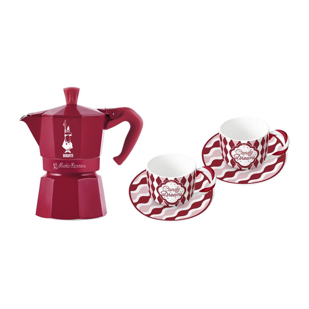 Moka Express 3TZ Coffee Maker Set