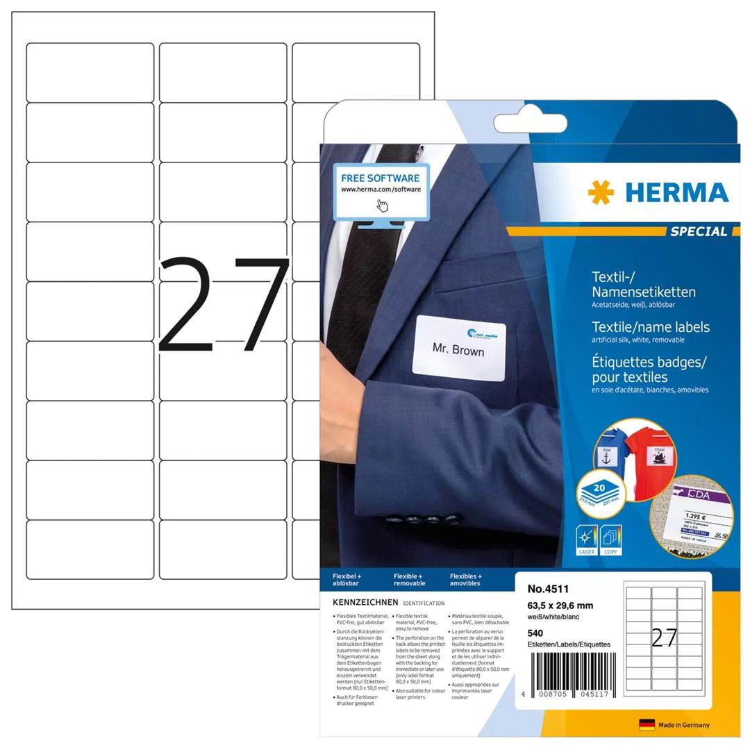 No name HERMA 4511 self-adhesive label
