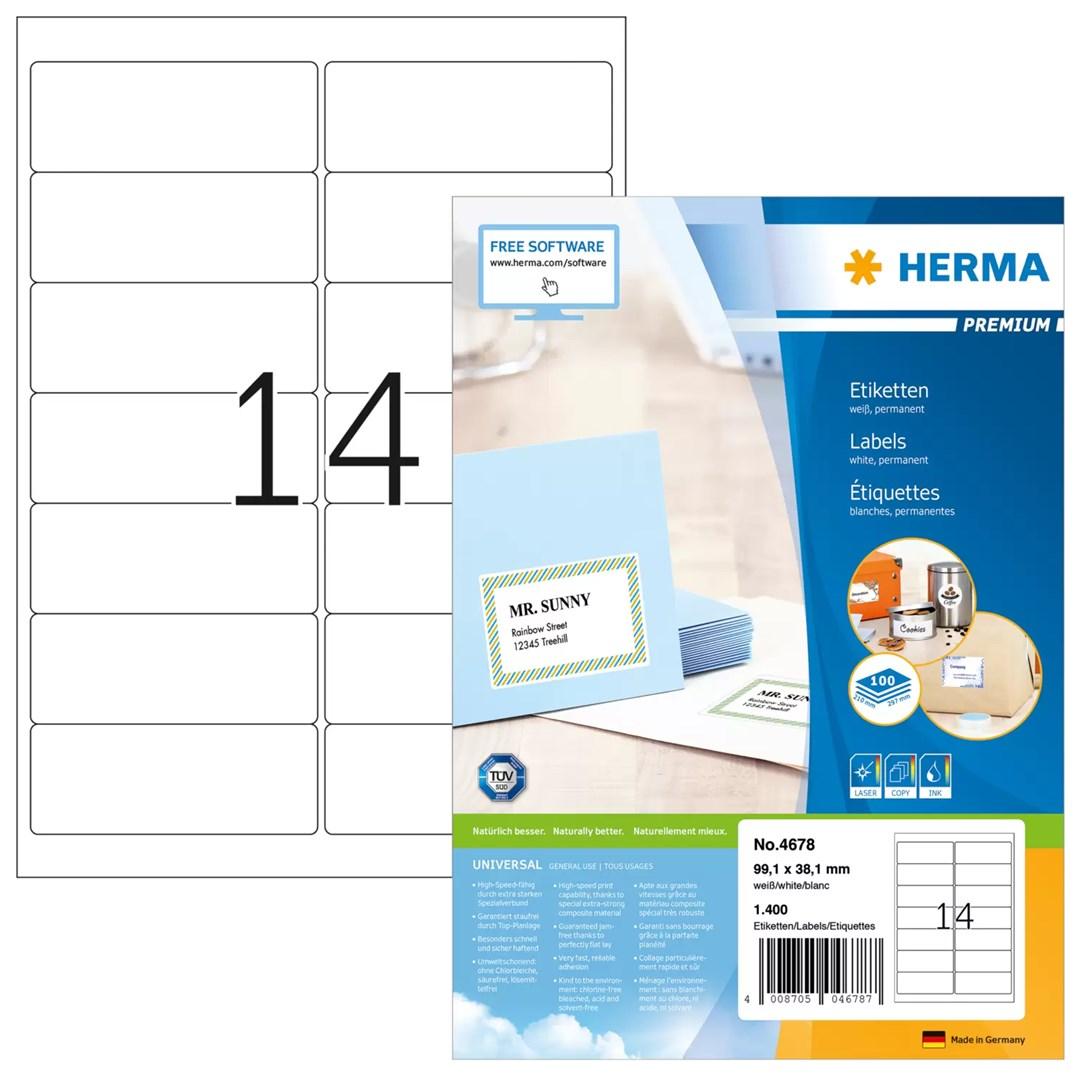 ORNO HERMA Address labels Premium A4