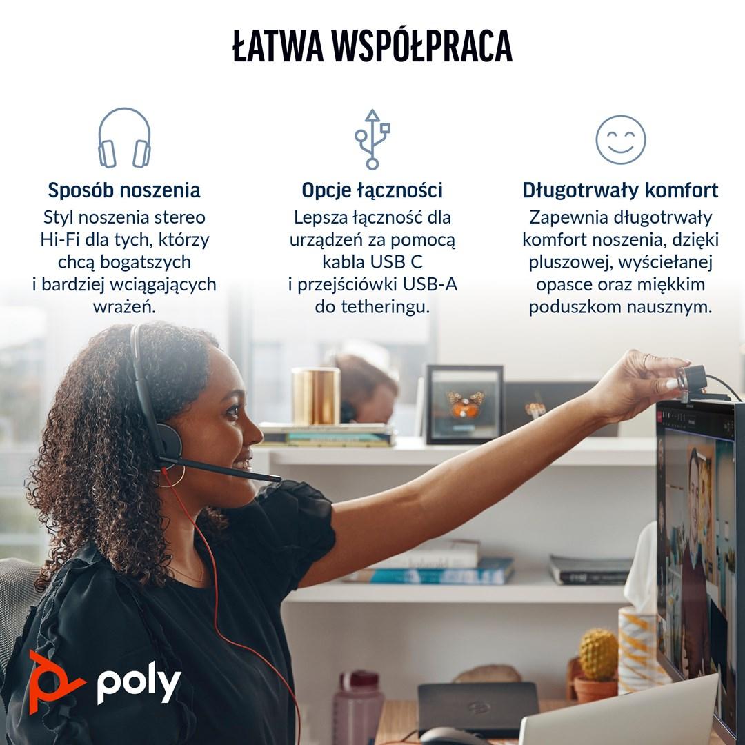 POLY Blackwire 3320 Stereo Microsoft Teams
