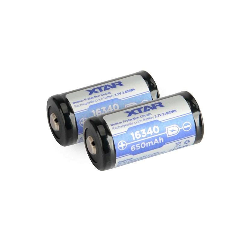 XTAR Battery 16340/R-CR123 3,7V Li-ion