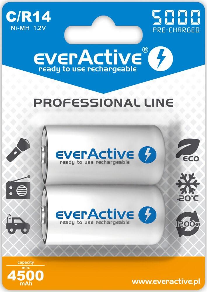 Rechargeable batteries everActive Ni-MH R14 C