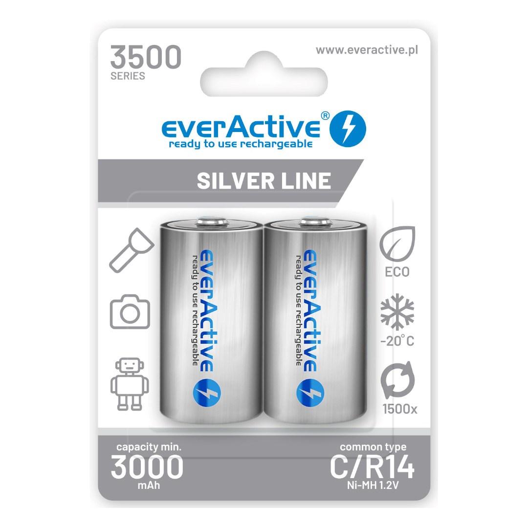 Rechargeable Batteries everActive R14/C Ni-MH 3500