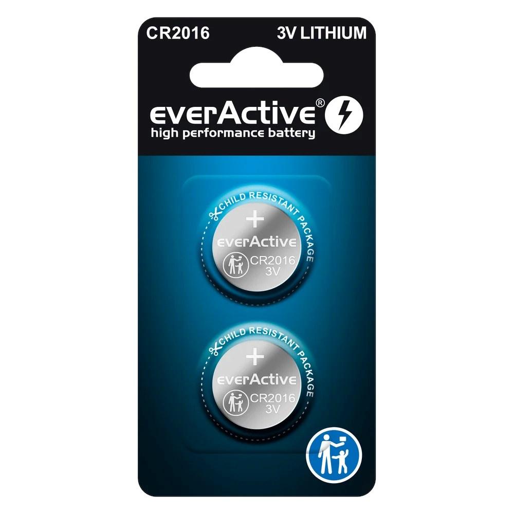 Lithium batteries mini everActive CR2016 blister