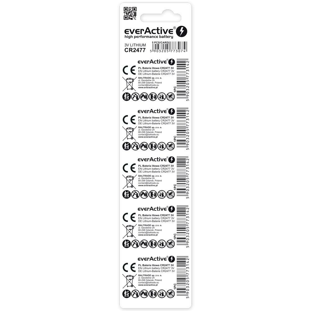 Lithium battery everActive CR2477 - blister