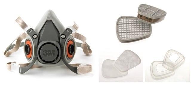 3M PARTCULATE HALF MASK 6002 C1+R