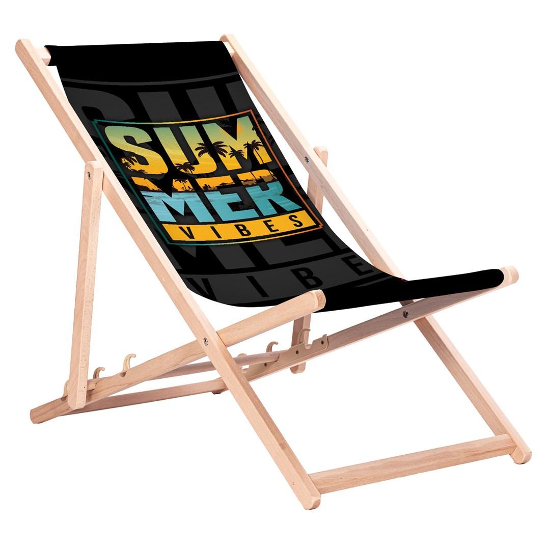 GreenBlue GB183 Classic Beech Deck Chair