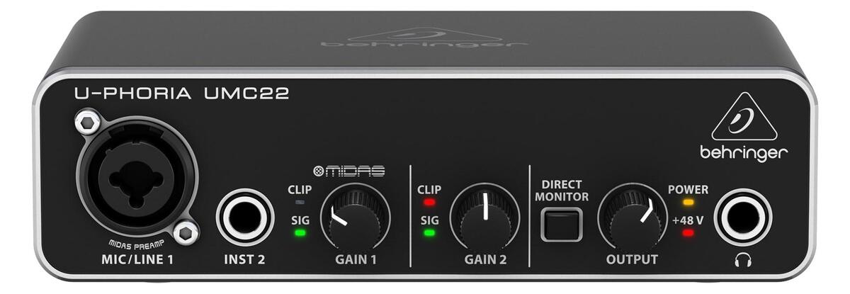 Behringer UMC22 supplementary music equipment Concert/Studio