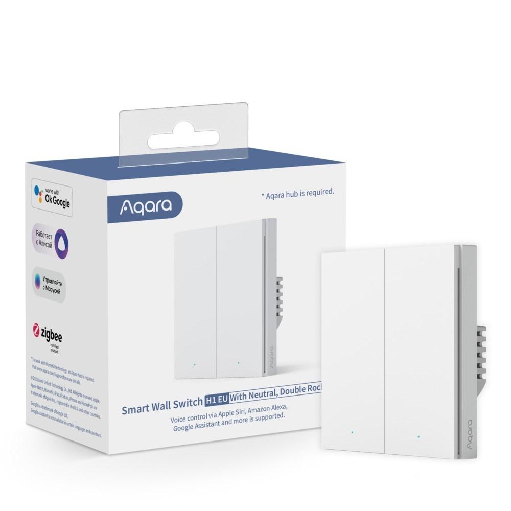 Double switch with neutral wire WS-EUK04