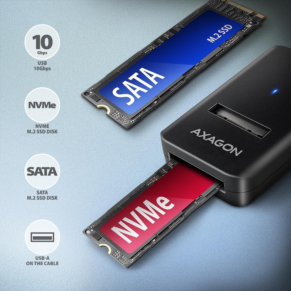 Axagon ADM2-AM USB-A 10Gbps - M