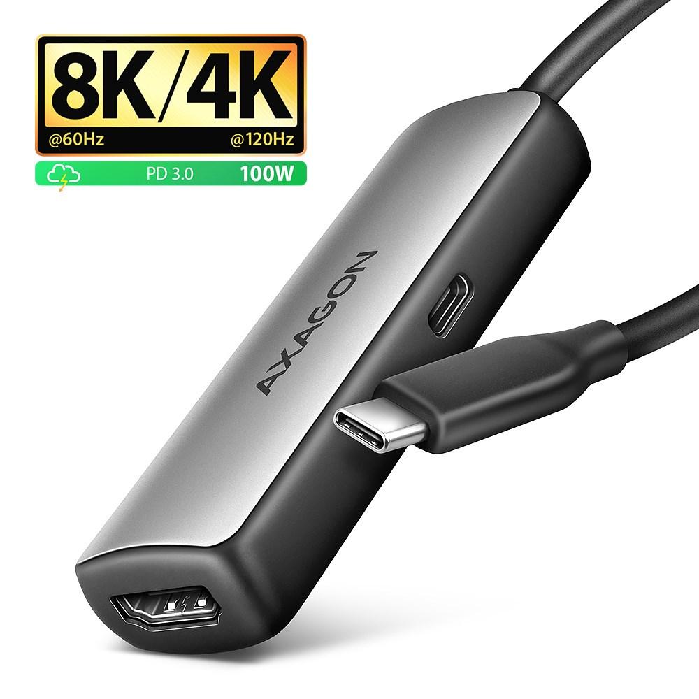 Axagon RVC-HI8KPD, USB-C -> HDMI 2