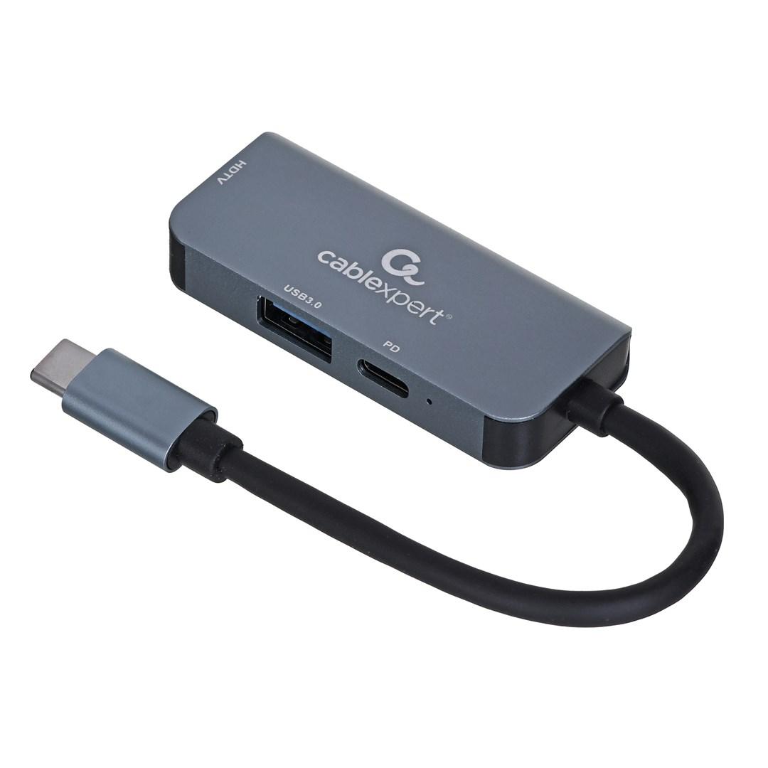 Gembird A-CM-COMBO3-02 USB Type-C 3-in-1 multi-port