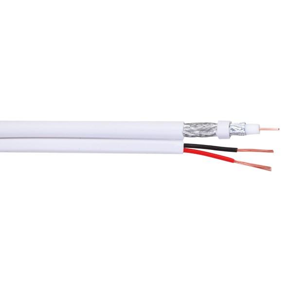 KABEL CCTV PFM941I-RG59N/21-100-WHITE RG59 + 2