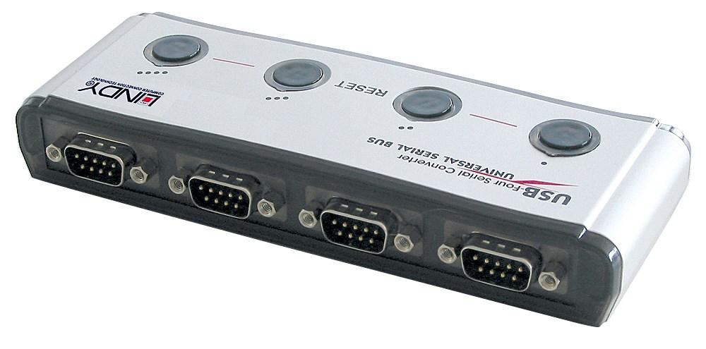 Lindy USB to 4 Port Serial