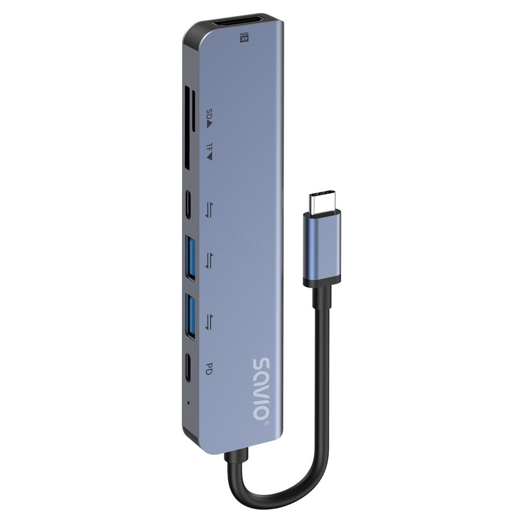 Savio AK-82 interface hub USB Type-C