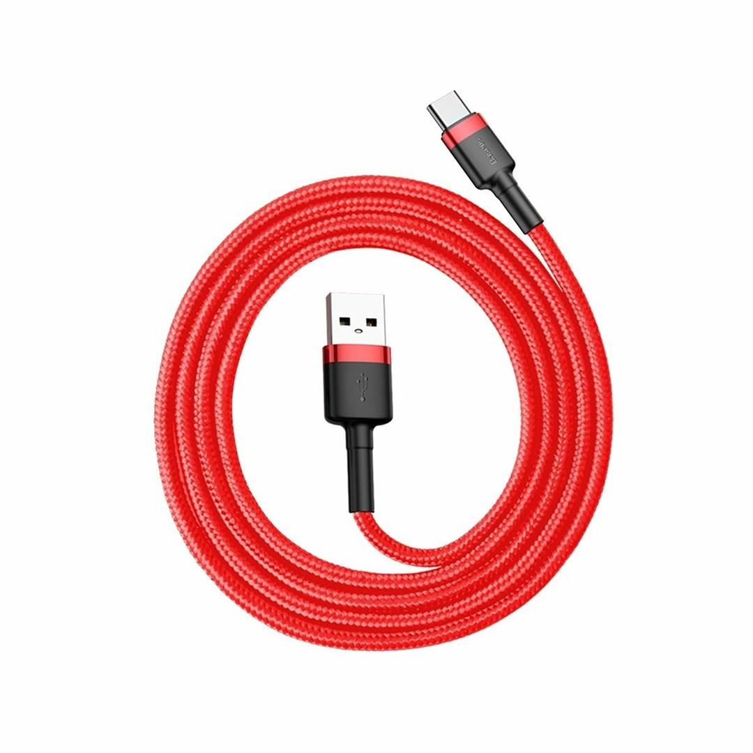 Baseus 6953156278219 mobile phone cable Red