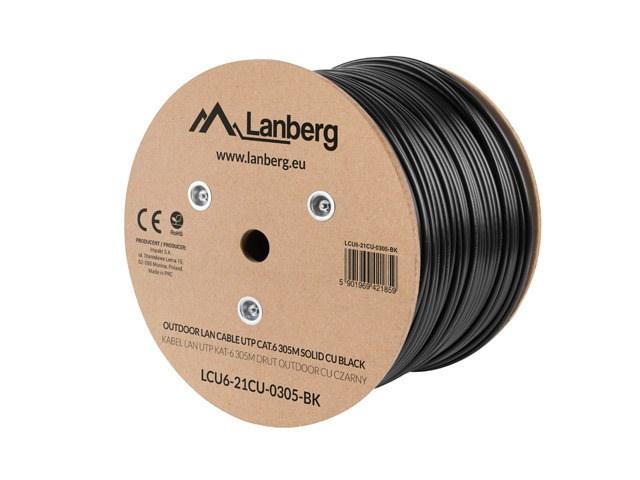 Lanberg LCU6-21CU-0305-BK networking cable Black 305