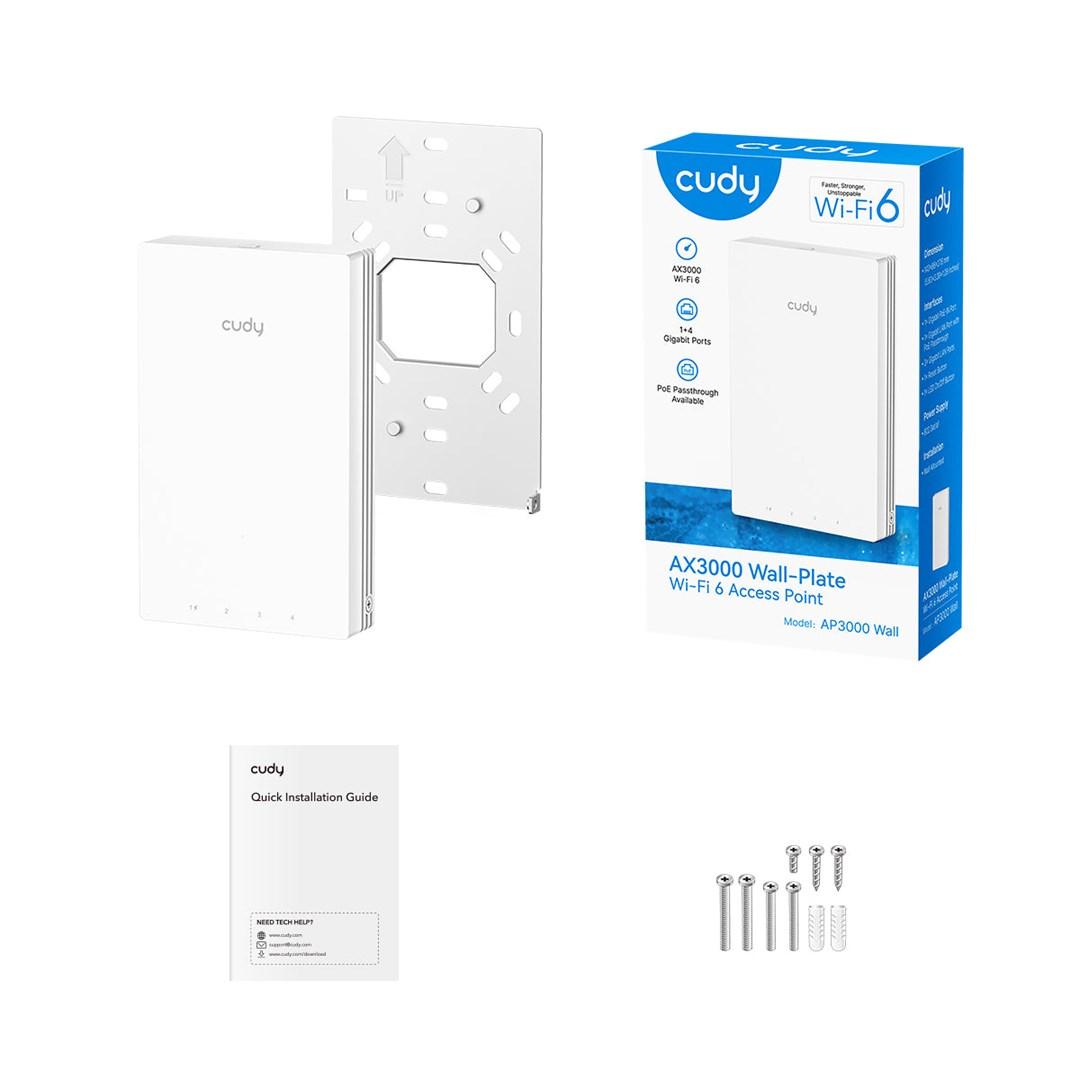 Cudy AX3000 Gigabit Wall-Plate Wi-Fi 6
